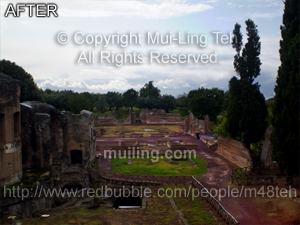 Edited version of "Hadrian's Villa" by Mui-Ling Teh