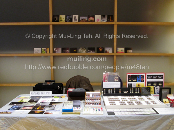 Artist Mui-Ling Teh's booth at the Japanese Canadian Cultural Centre during the 2016 Haru-Matsuri Spring Festival